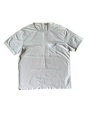 Bottega Veneta 52 Mens Large T Shirt White Crew Neck Short Sleeve Cotton